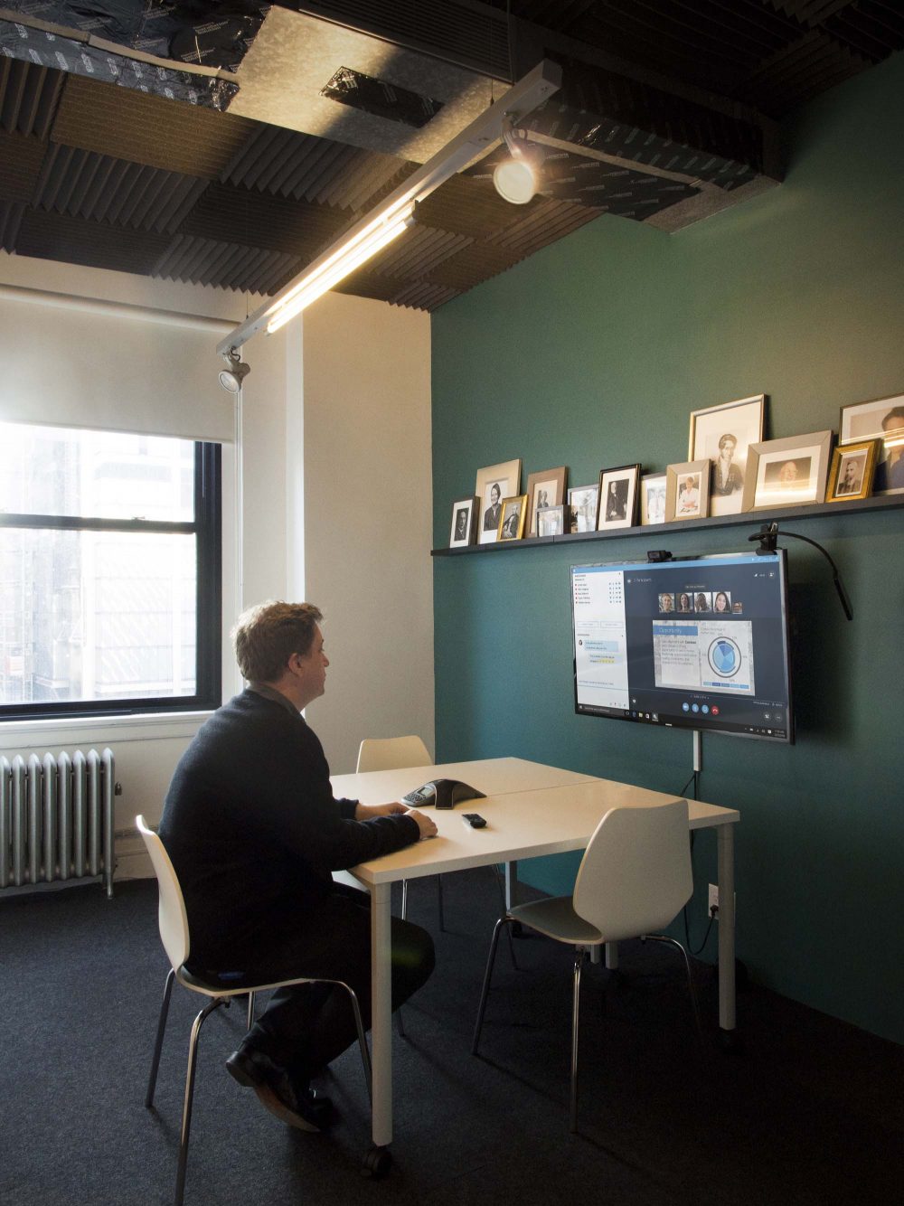 The Parlor enables teleconferencing capabilities without excess noise from the office